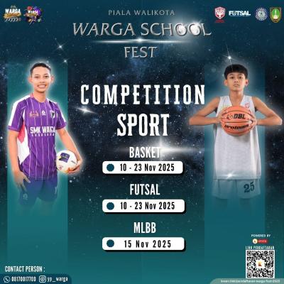 Pendaftaran Warga School Festival - Sport Competition 2025